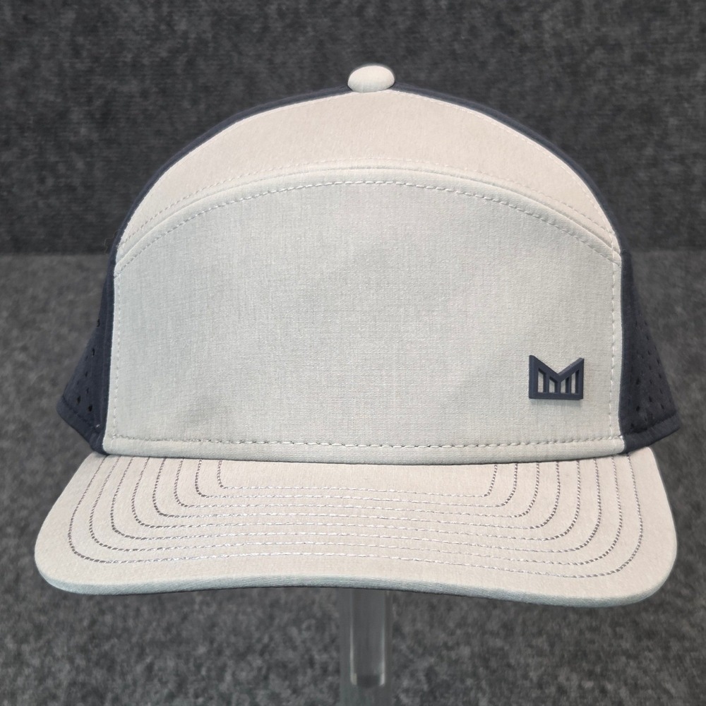 Melin Trenches Hydro Cap Hat Gray Navy Blue Performance Snapback Classic Size